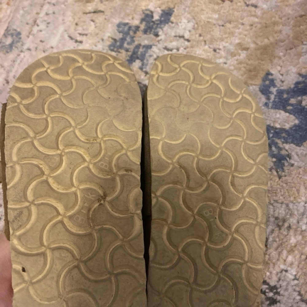 Women's 4 EU 35 Birkenstock Vaduz Metallic Gold Sandals Birko-flor Buckles Flat - Picture 16 of 16